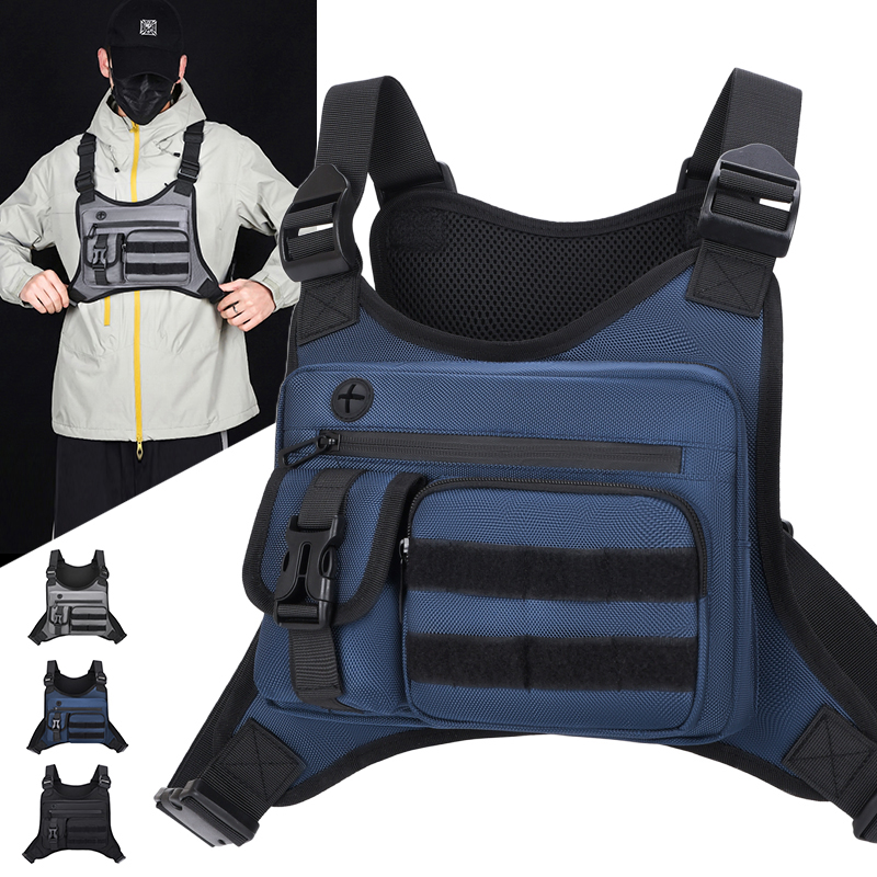Running Gear Bag For Men - Bolsa Tática de Peito Masculina Impermeável