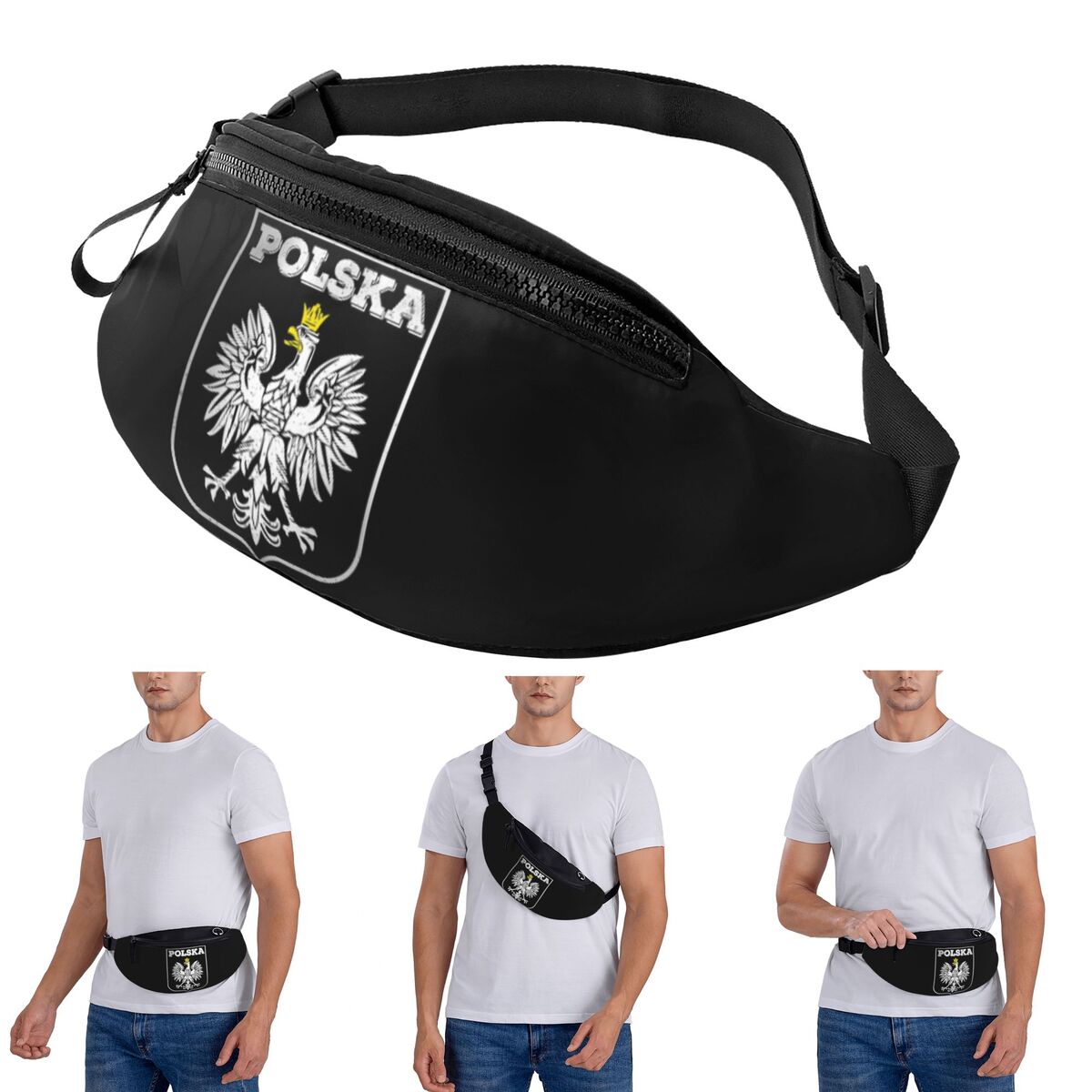 Running Gear Bag For Men - Bolsa de cintura crossbody polska logotipo