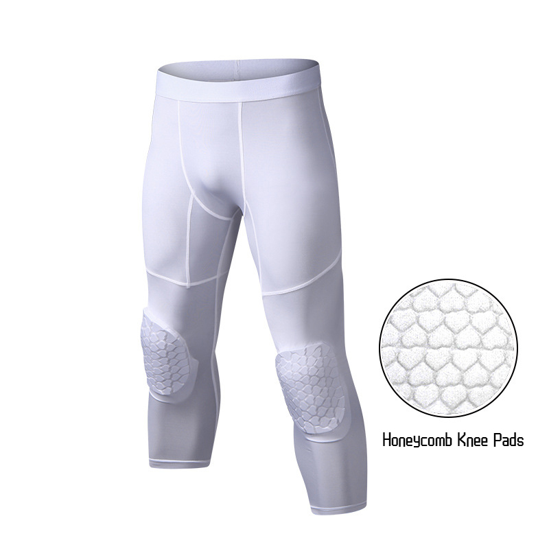 Running Gear Knee - Calças de basquete masculinas com joelheiras,