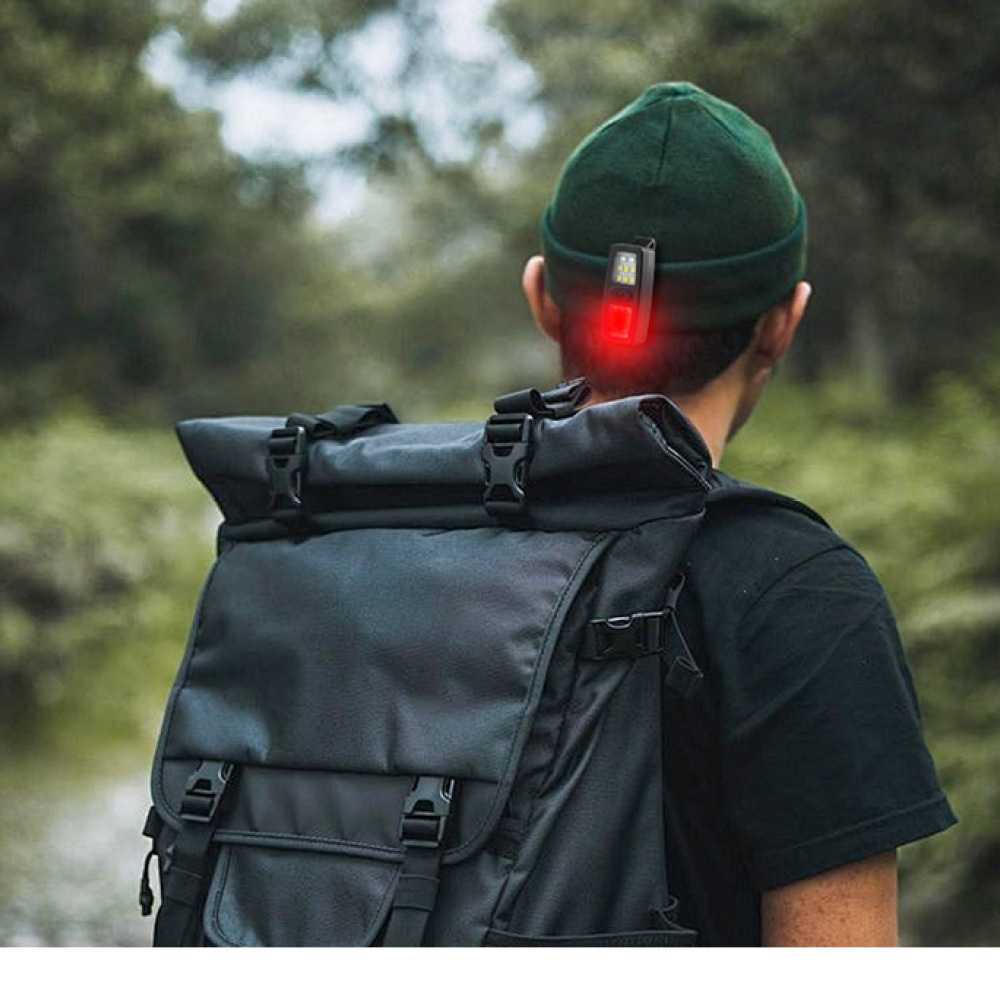 Running Gear On - Lanterna led recarregável com clipe, lanterna