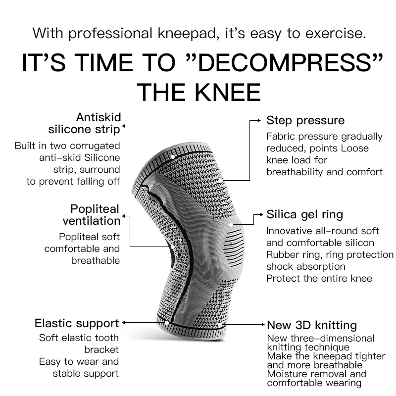   Joelheira Elástica de Silico - Running Gear Knee avaliação e preço