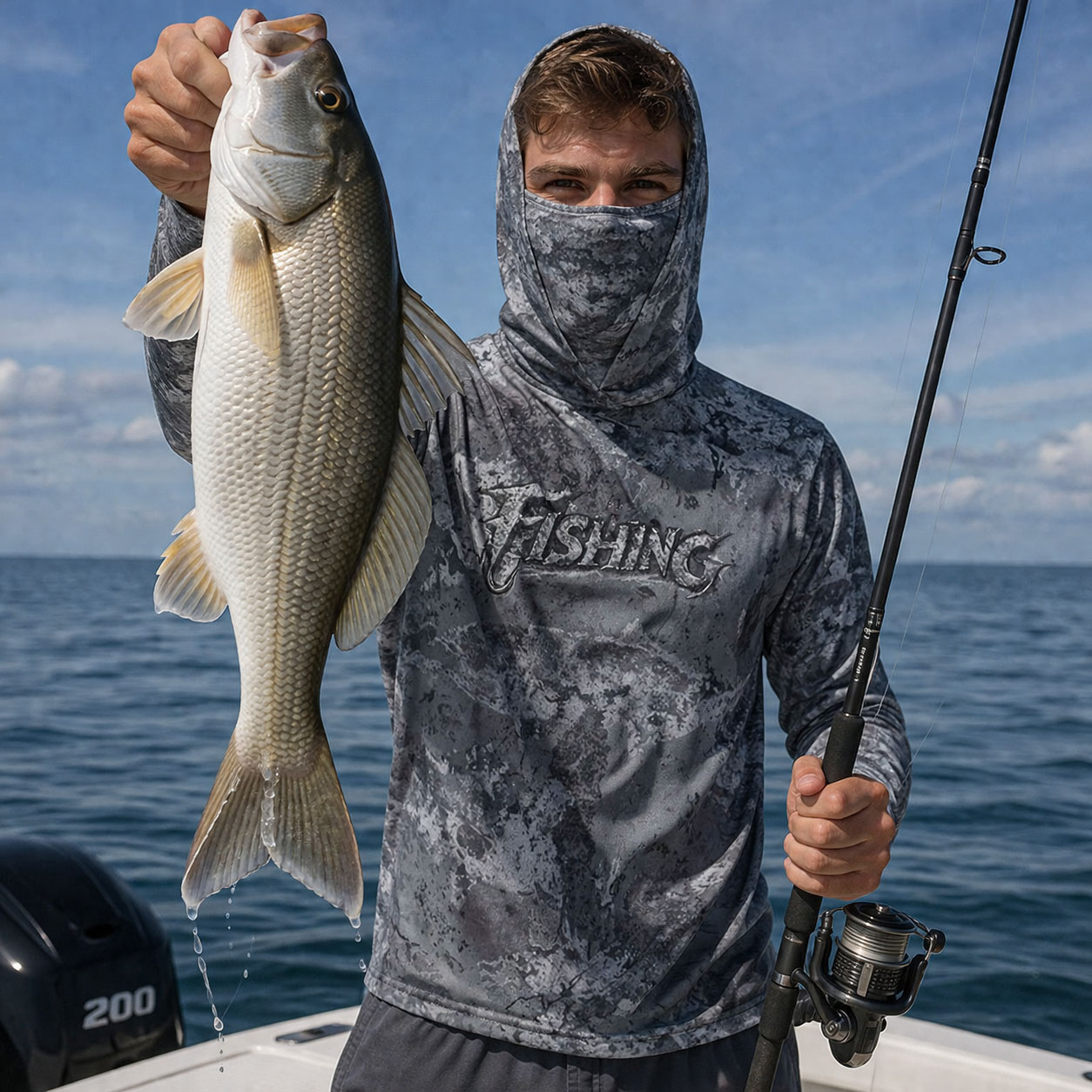Camiseta de Pesca com Capuz UP - Running Gear Usa avaliação e preço