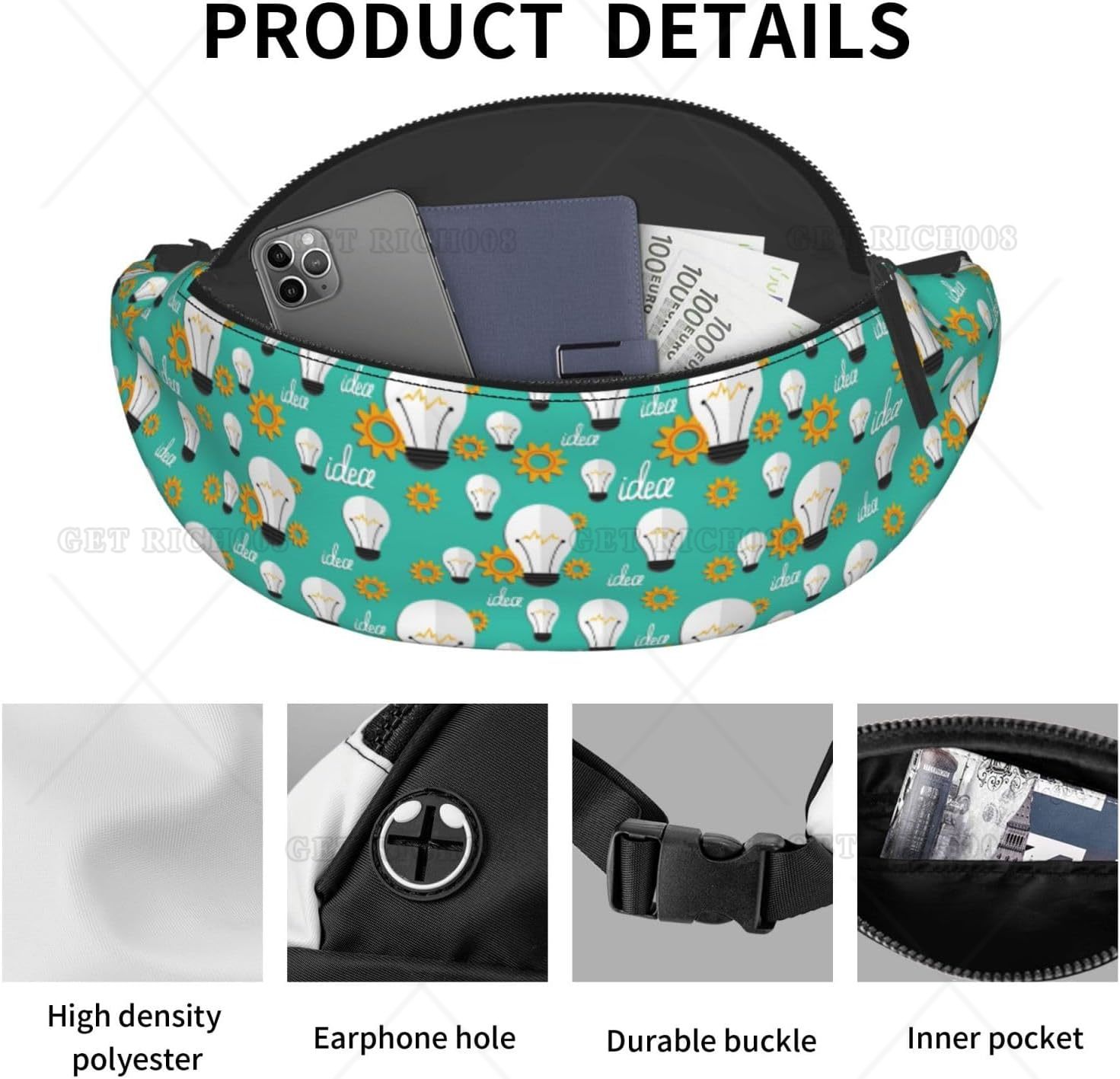 Pochete crossbody para mulhere - Running Gear Bag For Men avaliação e preço