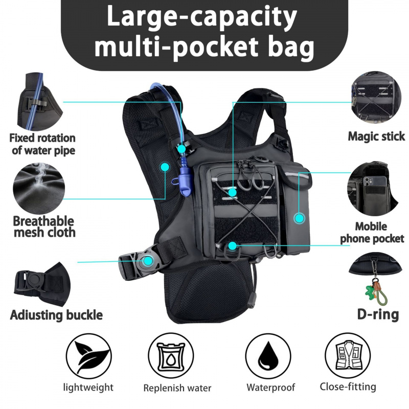 Colete Tático Novo 2026 com Bo - Running Gear Bag For Men avaliação e preço