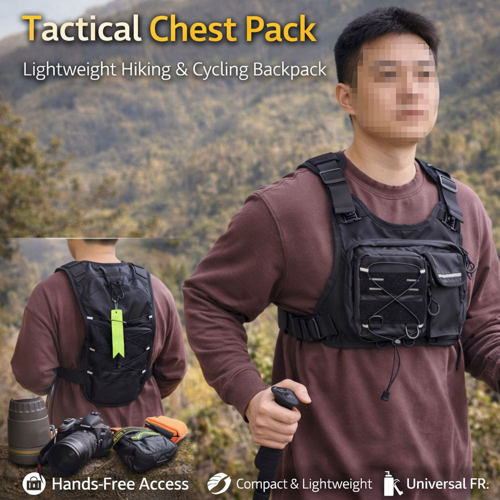 Colete Tático com Bolsa de Pei - Running Gear Bag For Men avaliação e preço