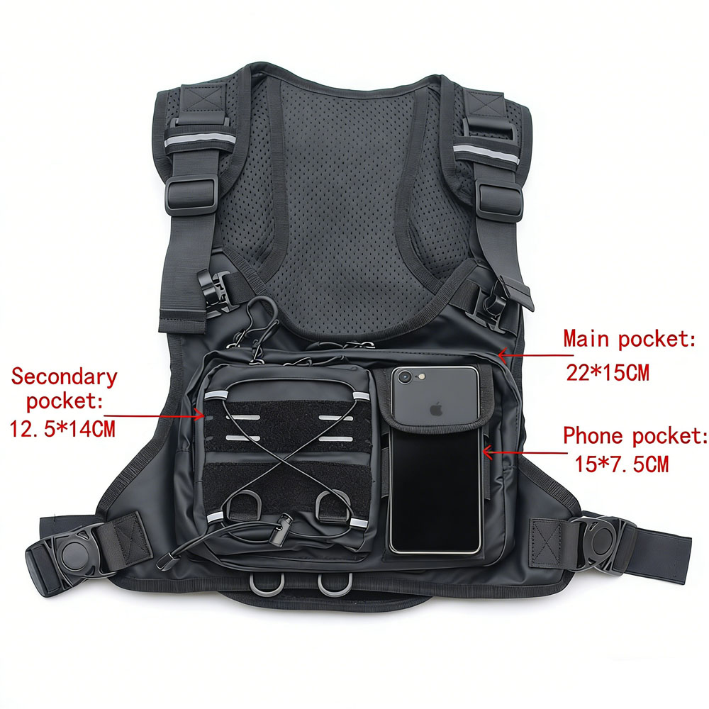 Colete Tático com Bolsa de Pei - Running Gear Bag For Men avaliação e preço